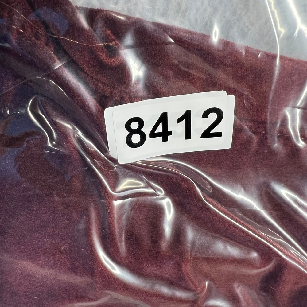 Pilcro Velvet Flare Pants Women 27 Burgundy Red High Rise Wide Leg Boho EUC - Picture 9 of 9